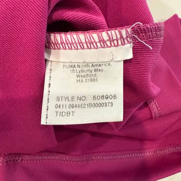 Puma Strappy Racerback Performance Tank Top Women's XS Pink Adjustable Shelf Bra - Picture 6 of 10
